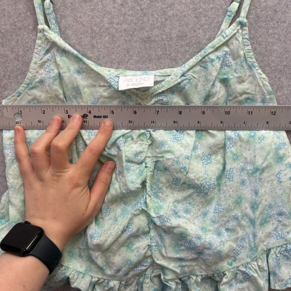 Abound Light Blue Blue Floral Spaghetti Strap Tank Top - Picture 5 of 5